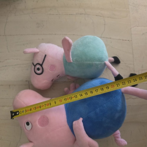 George and Daddy Pig plush toys like new, sold together