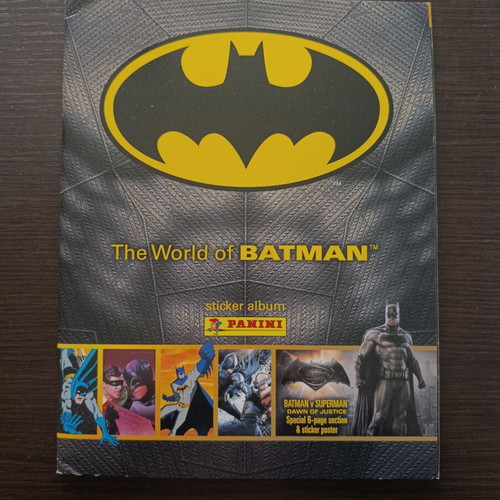 Panini album World of Batman 2016 used, completed