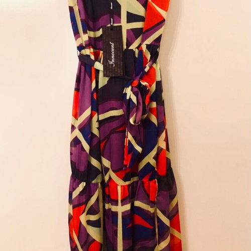 Innocent Multicolor Dress S New With Straps And Belt