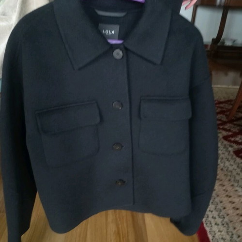 Lola short wool coat new, size small, black