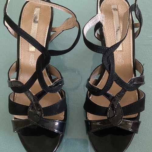 Mariamare Black Leather Women's Sandals Size 40 New
