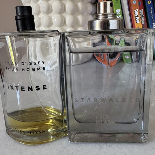 Vintage men perfumes used, set of 2 bottles