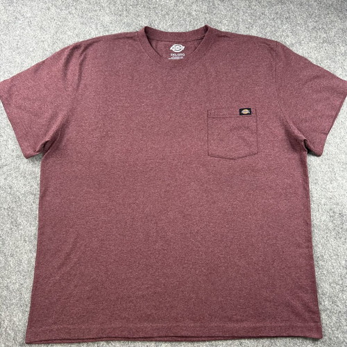 Dickies T-shirt men's 2XL burgundy oversized