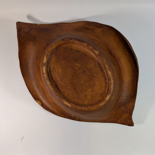 Large decorative ceramic bowl used 44x30x10cm