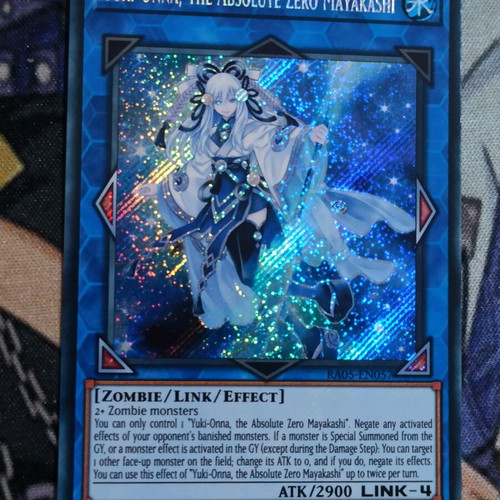 Yuki-Onna, the Absolute Zero Mayakashi Secret Rare Yu-Gi-Oh! card like new