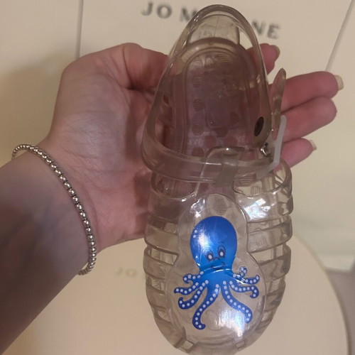 Lelli Kelly jelly unisex kids sandals size 23 like new, blue octopus design