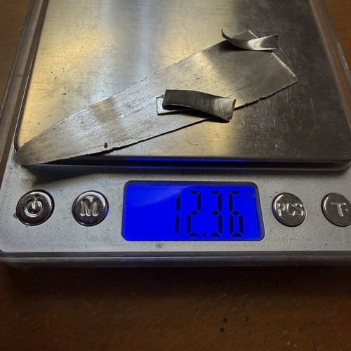 Palladium 12.36 Grams Cleaned by KIMET