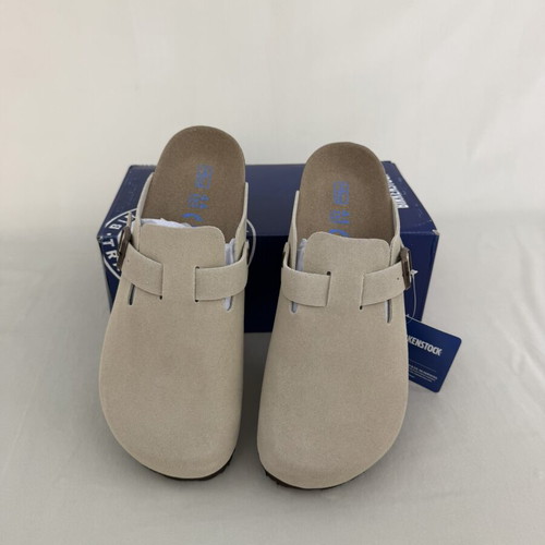 Birkenstock slippers, beige and black, sizes 42-45