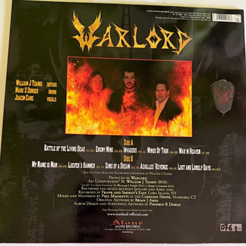 Warlord Rising Out Of The Ashes Transparent Red Vinyl like new, metal