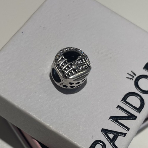 Pandora Silver 925 Charm with Colosseum of Rome