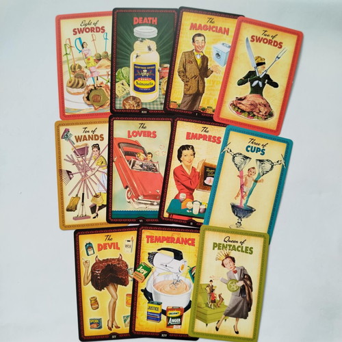 The Housewives Tarot card set like new, vintage 50s style
