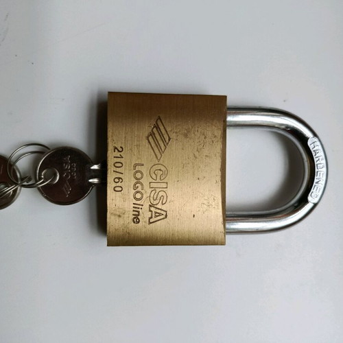 CISA Logo Line 210/60 brass padlock like new