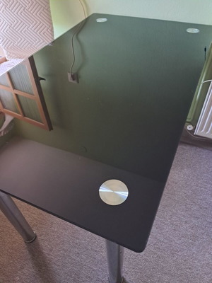 Glass table used