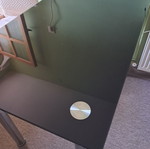 Glass table used