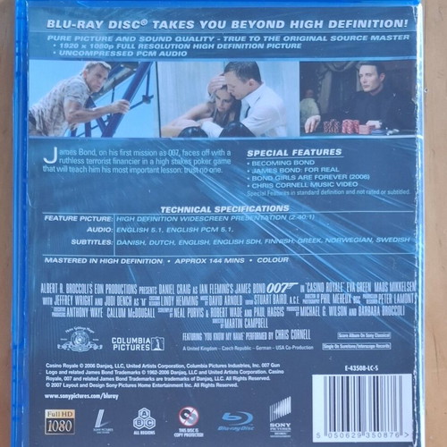 Casino Royale Blu-ray like new with Greek subtitles