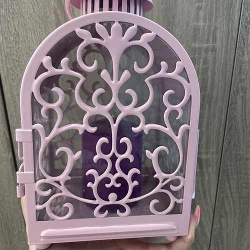 Decorative lantern with candle like new