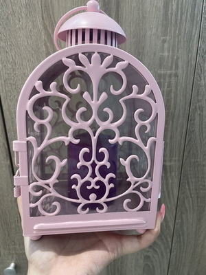 Decorative lantern with candle like new