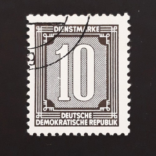 Germany DDR 1956 10 dienstmarke (1) γραμματόσημο like new