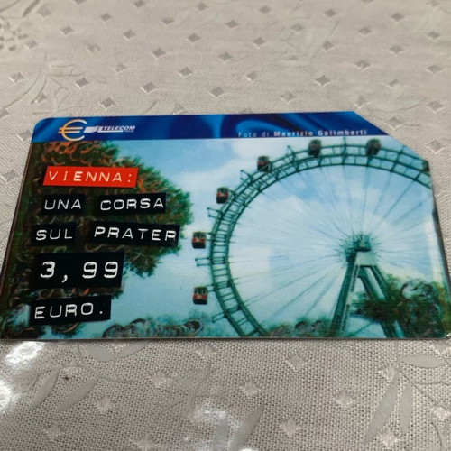 Telecom Italia 2001 phone cards used, 3 pieces, 10,000 L