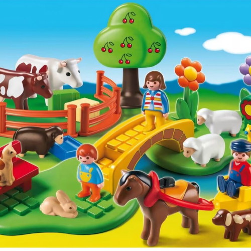 Playmobil 1-2-3 Our Favorite Animals 6770 like new, complete set