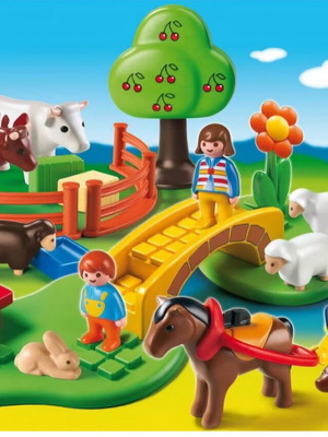 Playmobil 1-2-3 Our Favorite Animals 6770 like new, complete set