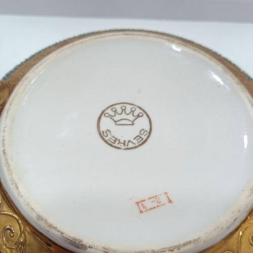 Sevres set of 2 hand-painted bowls used