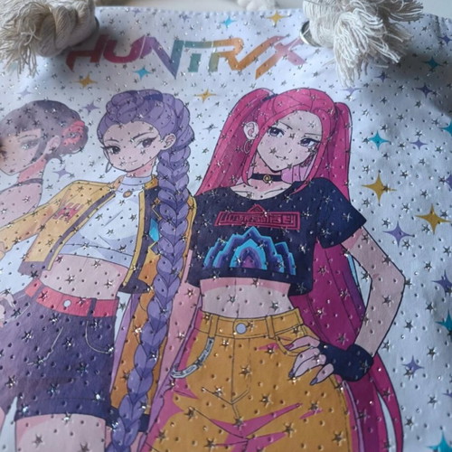 K-pop Demon Hunters beach bag new, colorful handheld