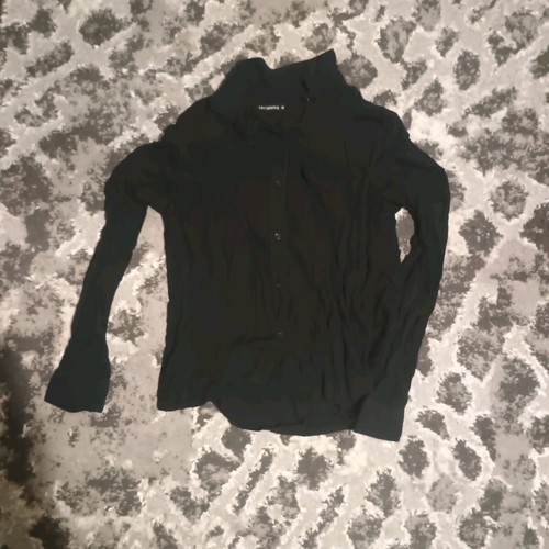 Terranova women's black shirt like new semi-transparent