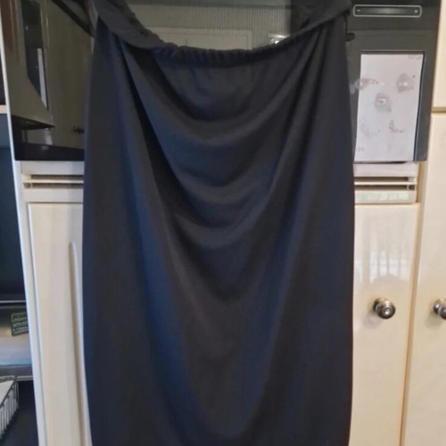 Silk skirt Mat Fashion black plus size like new