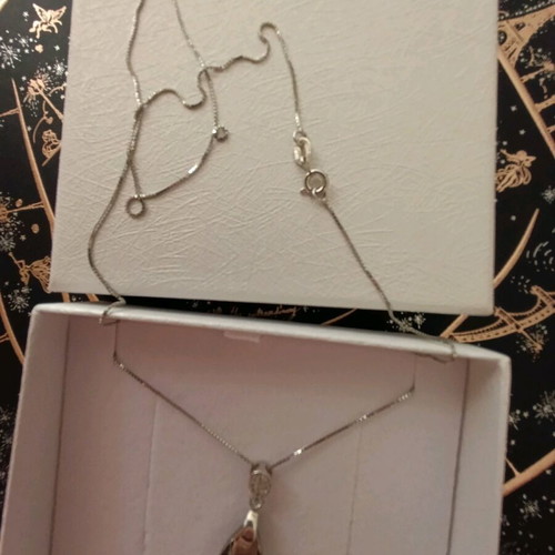 Silver 925 pendant new with zircon stones