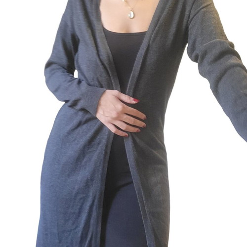 Bershka knitted cardigan grey size M like new