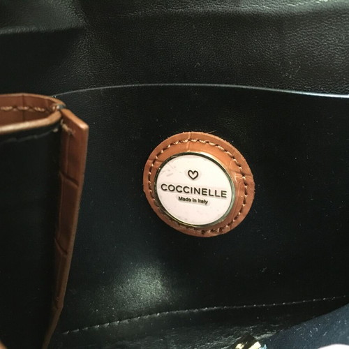 Coccinelle Mini Bag Mignon Croco Shiny Soft like new, brown