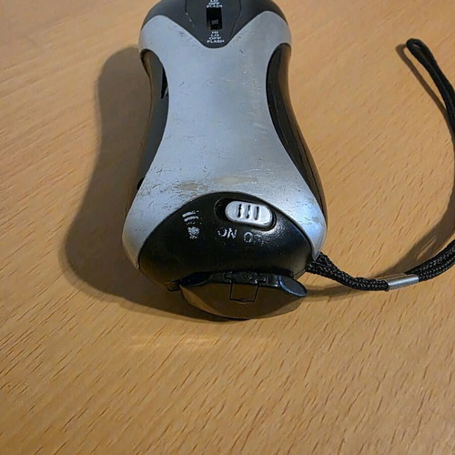 Flashlight with crank used with alarm