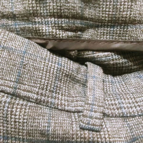 Zara checked pants size M used, grey-blue