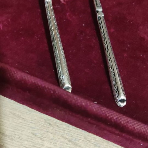 Silver 800 spoons and forks used, set of 14 pieces