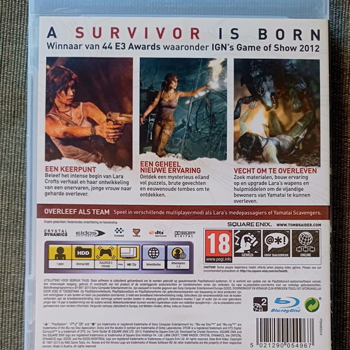 Tomb Raider PS3 game used, complete and in excellent condition