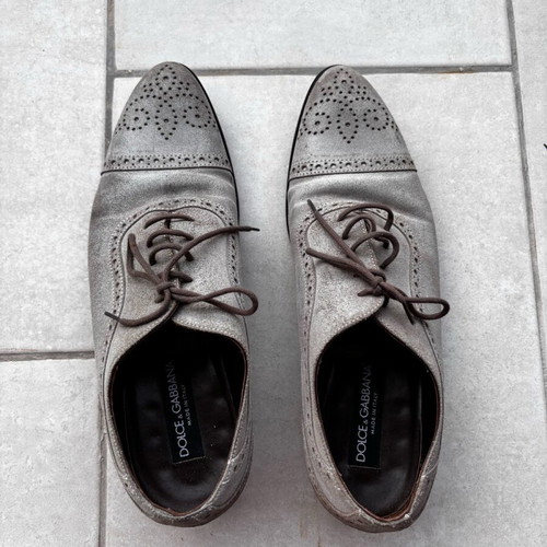 Dolce Gabbana men's shoes size 41 gray like new