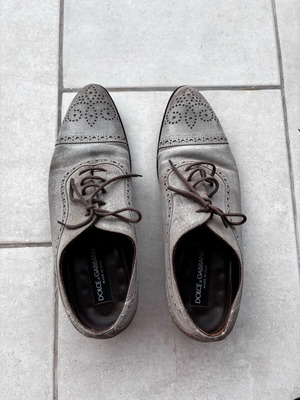 Dolce Gabbana men's shoes size 41 gray like new