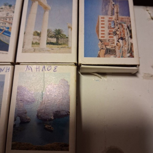 Matchboxes used, 55 pieces, 1980s themes