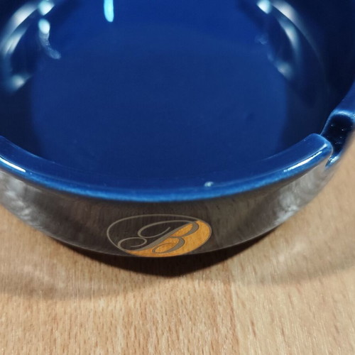 Ballantine's Scotch Whisky Ceramic Ashtray used, vintage small promotional