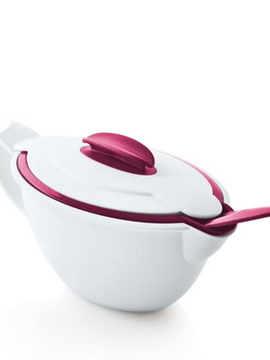 Tupperware Duo Thermos Sauce Container with Spoon, 400 ml