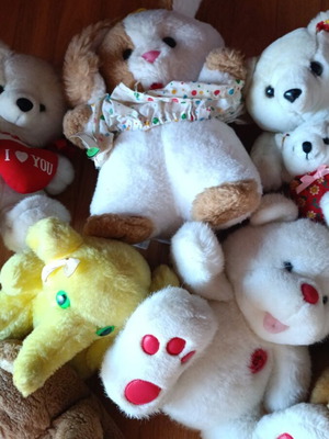 Pack of 9 stuffed toys like new, very good condition