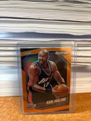 2024-25 Panini Prizm Black Basketball Karl Malone #269 Legends Orange card new