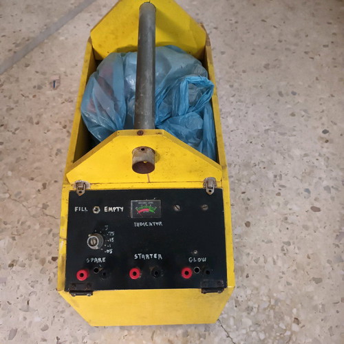 Vintage portable starter unit used for diesel engine
