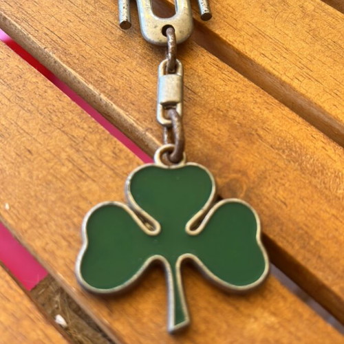 Panathinaikos keychain used, lock slightly rusty
