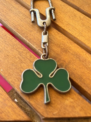 Panathinaikos keychain used, lock slightly rusty