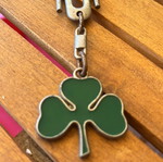 Panathinaikos keychain used, lock slightly rusty