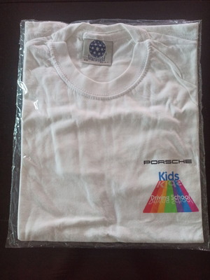 Porsche Kids Driving School T-Shirt new, ages 9-11