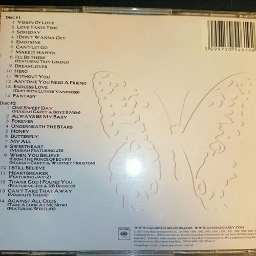 Mariah Carey Greatest Hits 2 CDs like new, pop