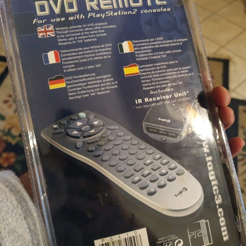 Wireless PS2 DVD remote control used